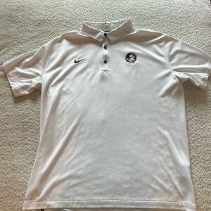 XL White Nike Dri-Fit Polo